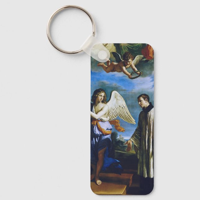 Italian Saint Aloysius Gonzaga Keychain (Front)
