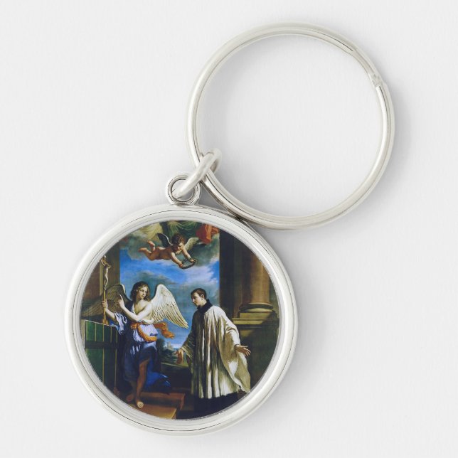 Italian Saint Aloysius Gonzaga Keychain (Front)