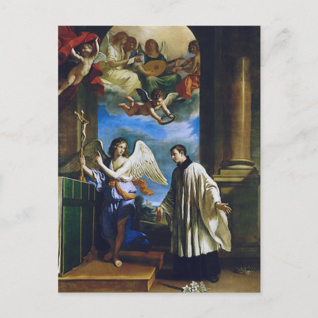 Italian Saint Aloysius Gonzaga Postcard (Front)