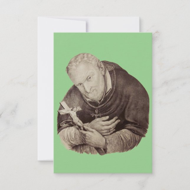 Italian Saint Alphonsus Liguori Thank You Card (Front)