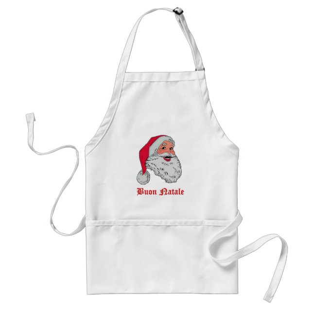 Italian Santa Adult Apron (Front)