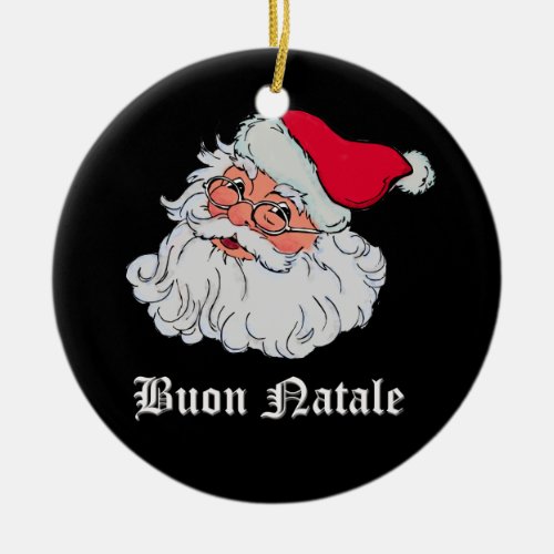 Italian Santa Claus 2 Ceramic Ornament