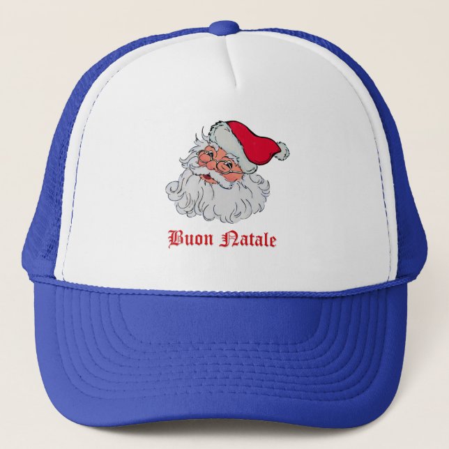 Italian Santa Claus #2 Trucker Hat (Front)