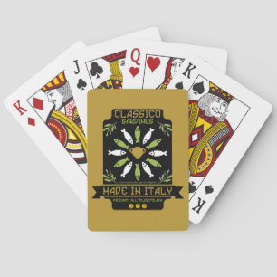 Italian Sardine Art Print Kitchen Gift Poker Cards