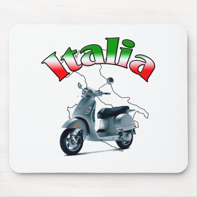 Italian Scooter Mouse Pad (Front)
