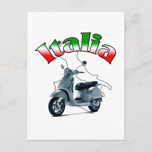 Italian Scooter Postcard