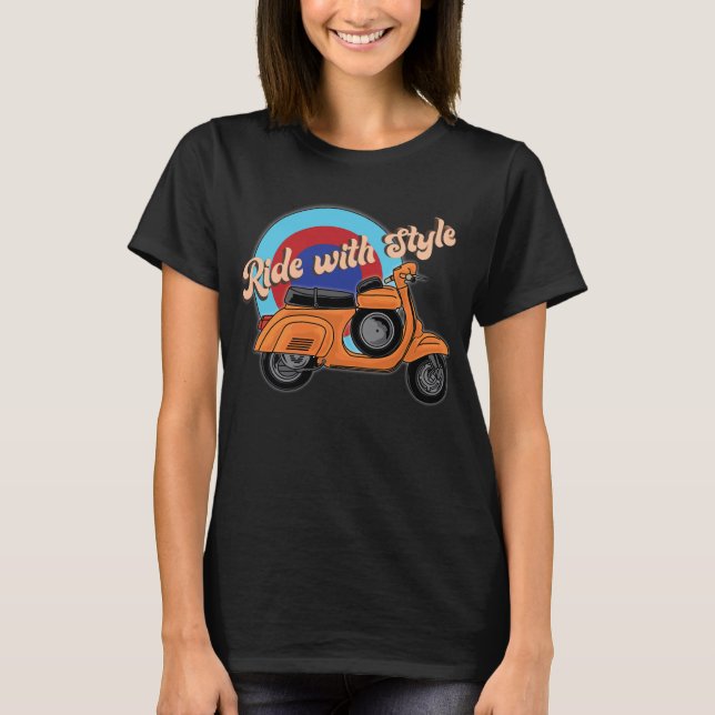 Italian Scooter Shirt | Vintage Style Ride (Front)