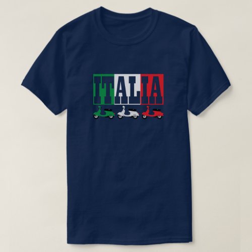 Italian Scooters  Italia T_Shirt