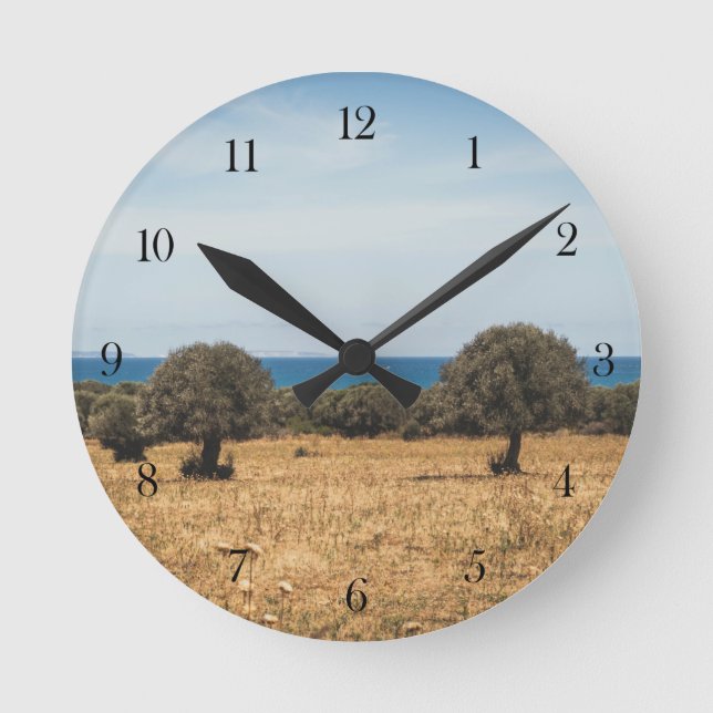 Italian seascape round clock (Front)