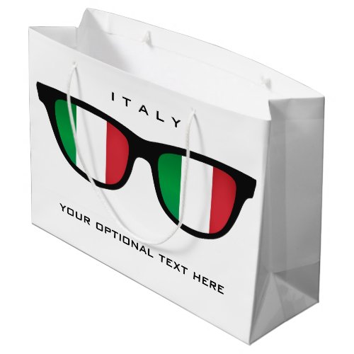 Italian Shades custom text  color gift bag