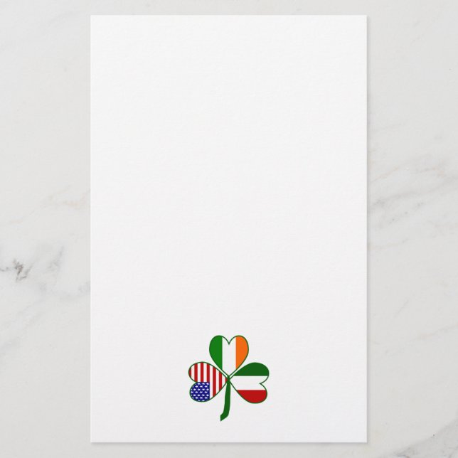 Italian Shamrock Stationery (Front)