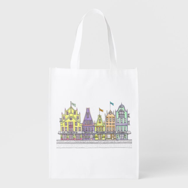 Italian Shops Reusable Grocery Bag (Front)