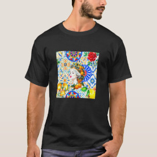 Italian Sicilian Moors Head carretto Summer Lemon T-Shirt