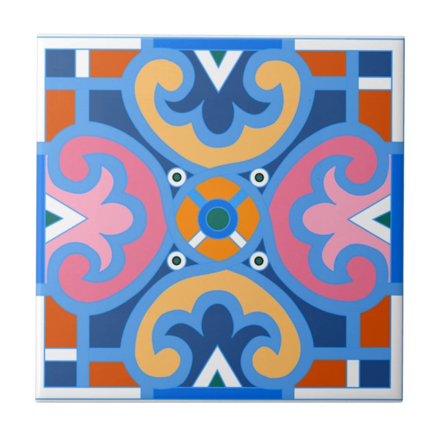 Italian, Sicilian style tile (Front)