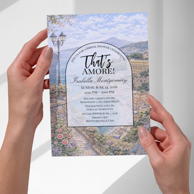 Italian Sorrento That’s Amore Bridal Shower Invitation (Italian Sorrento That’s Amore Bridal Shower Invitations
)