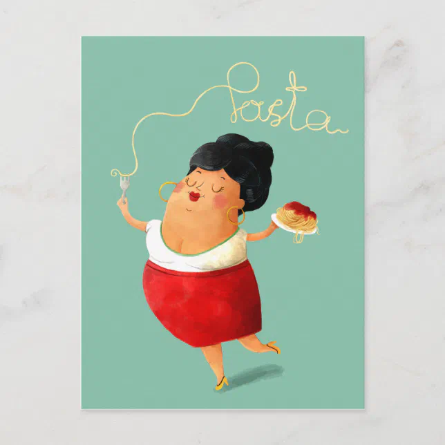 Italian Spaghetti Pasta Lover Postcard Zazzle