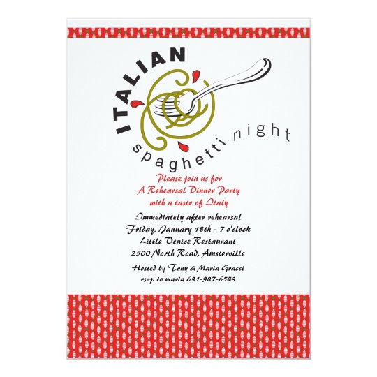 Italian Dinner Invitation 10