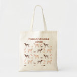 Italian spinone customizable tote bag