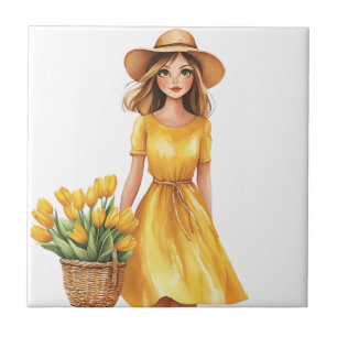 Italian Spring Clipart Ceramic Tile
