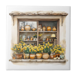 Italian Spring Clipart Ceramic Tile
