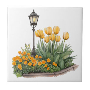 Italian Spring Clipart Ceramic Tile