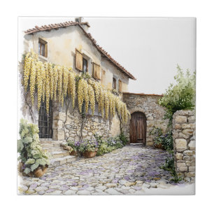 Italian Spring Clipart Ceramic Tile