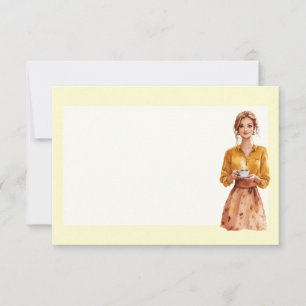 Italian Spring Clipart Note Card