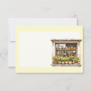 Italian Spring Clipart Note Card