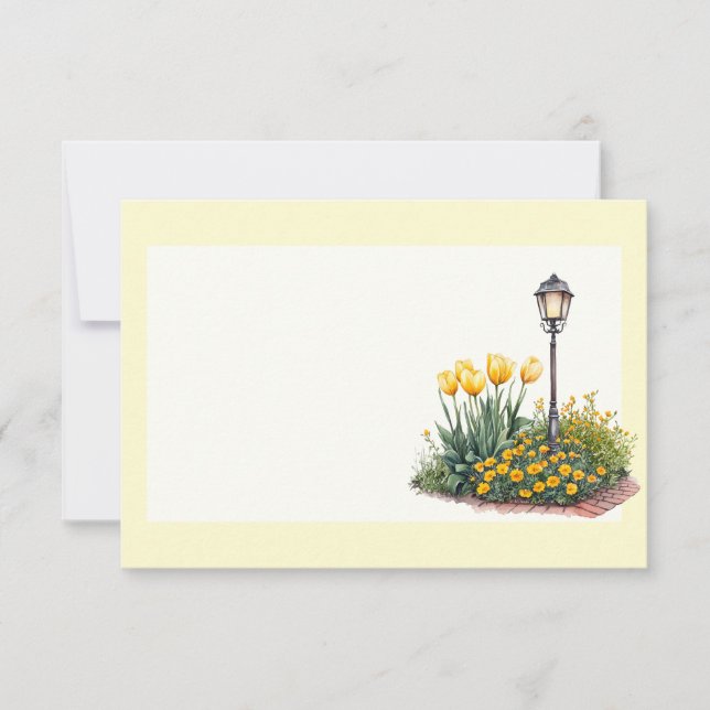 Italian Spring Clipart Note Card (Front)