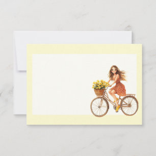 Italian Spring Clipart Note Card