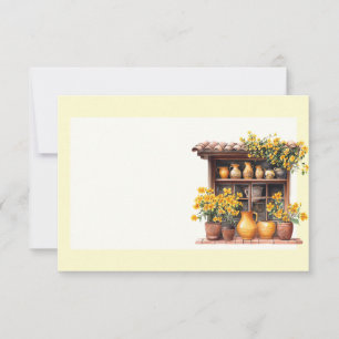 Italian Spring Clipart Note Card