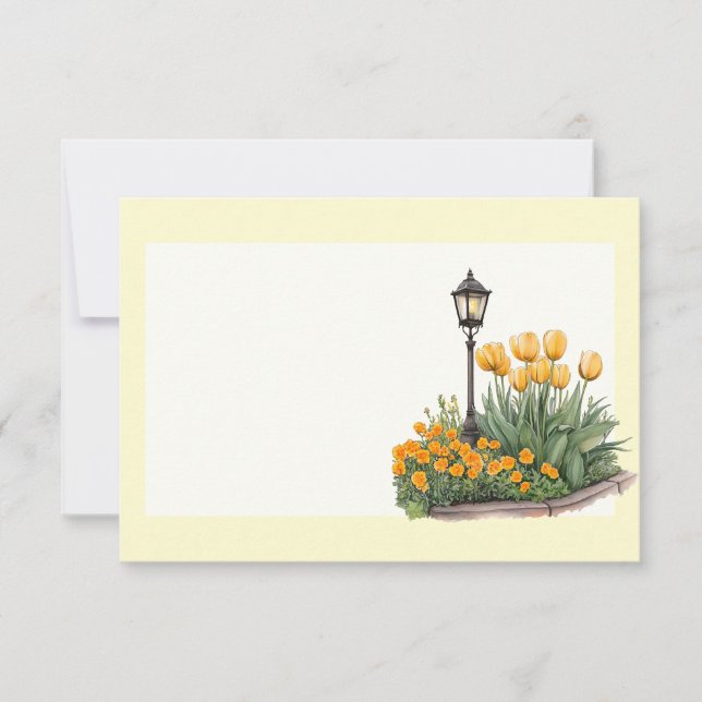 Italian Spring Clipart Note Card (Front)