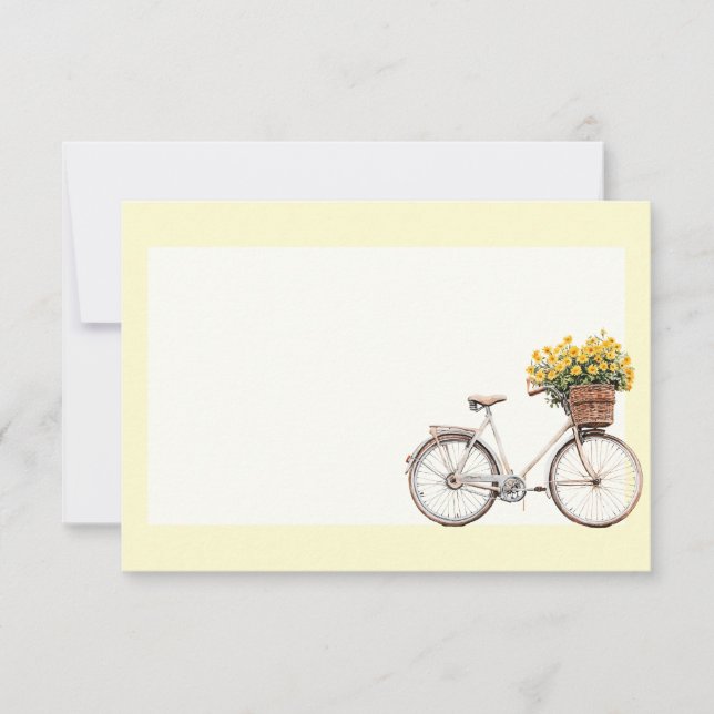 Italian Spring Clipart Note Card (Front)