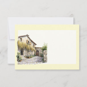 Italian Spring Clipart Note Card