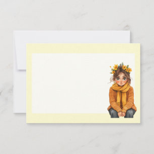 Italian Spring Clipart Note Card
