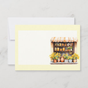 Italian Spring Clipart Note Card