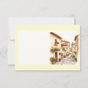 Italian Spring Clipart Note Card