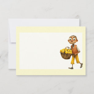 Italian Spring Clipart Note Card