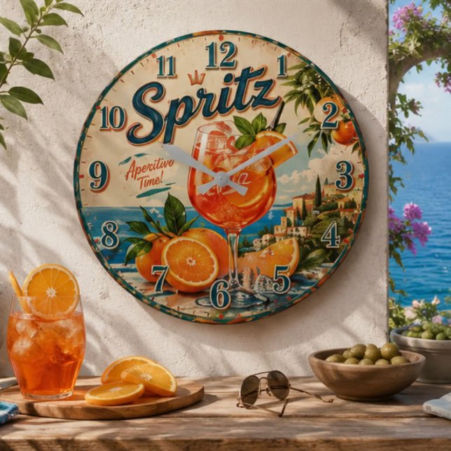 Italian Spritz  Large Clock (Creator Uploaded)
