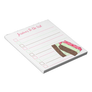 Italian Spumoni Ice Cream Personalized To Do List Notepad