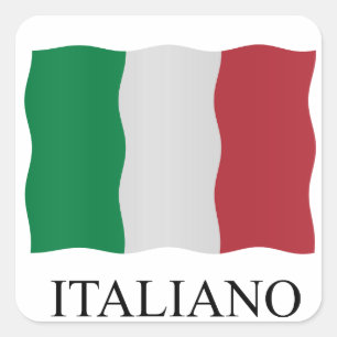 Italian Square Sticker