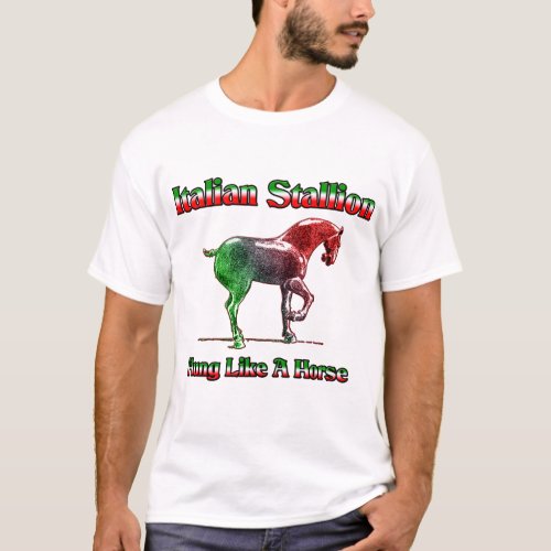 Italian Stallion  Hung Like A Horse T_Shirt