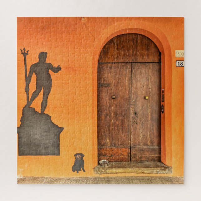 Italian Street Art Door Jigsaw Puzzle (Vertical)