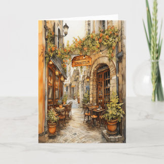 Italian Street Birthday Card