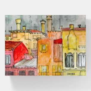 Italian street mouse pad paperweight