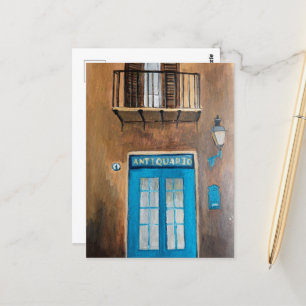 Italian Street Sicily Travel Door Postcard