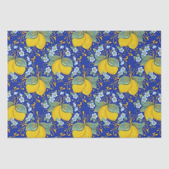 Italian style lemons  tissue paper (Front)