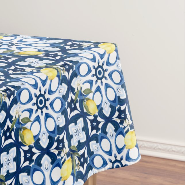 Italian style,mediterranean,majolica,lemon, tablecloth (In Situ)