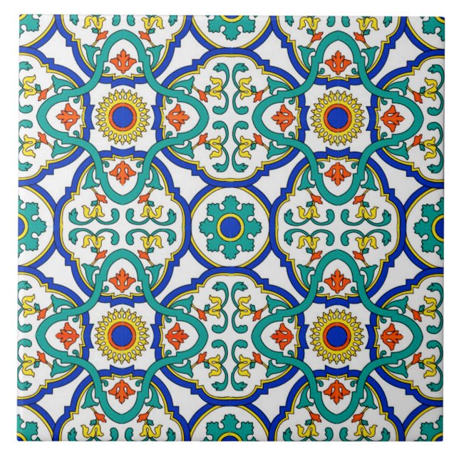 Italian Style Patterned Ceramic Tile. Ceramic Tile (Front)