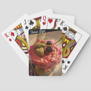 Italian Style Playing Cards – Gourmet Food Photo